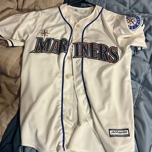 Cream White Nelson Cruz Mariners Jersey